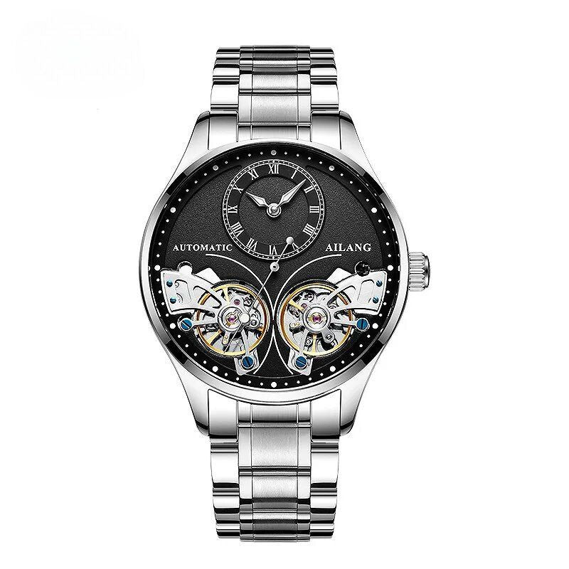 Mechaniczny Zegarek z Podwójnym Tourbillonem i Luminiscentnym Wykończeniem