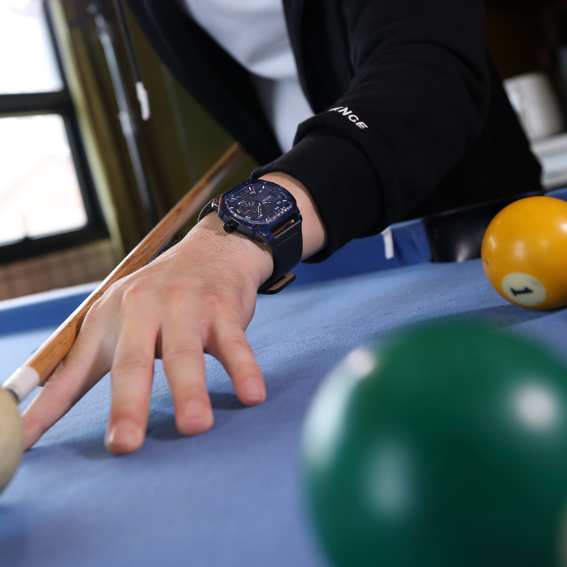 Luksusowy Sportowy Zegarek Skórzany
