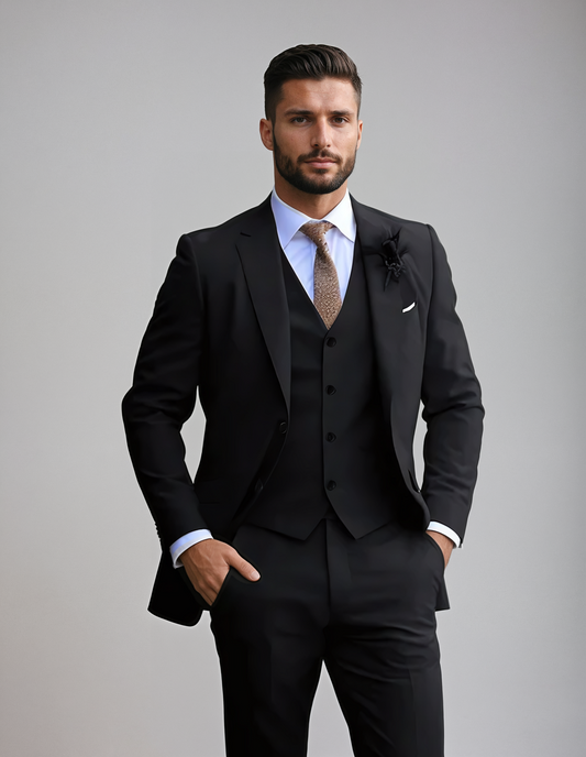 Elegancki Zestaw Dwuczęściowy Męski | Stylowy Garnitur Na Okazje