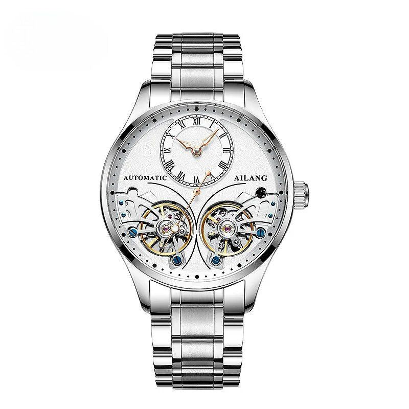 Mechaniczny Zegarek z Podwójnym Tourbillonem i Luminiscentnym Wykończeniem