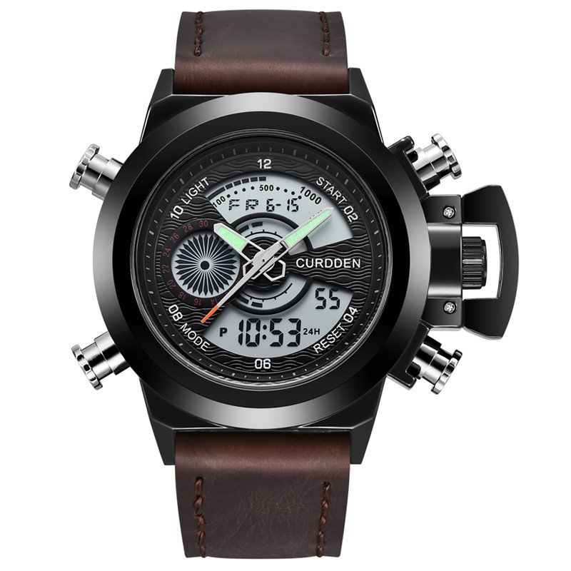 Chronograph Watch with Dual Time Function