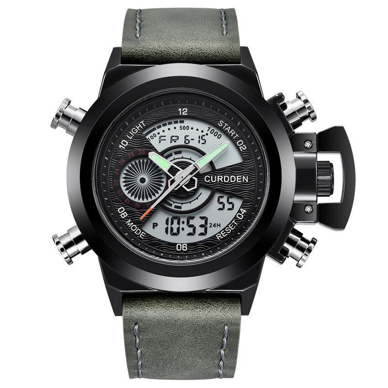 Chronograph Watch with Dual Time Function
