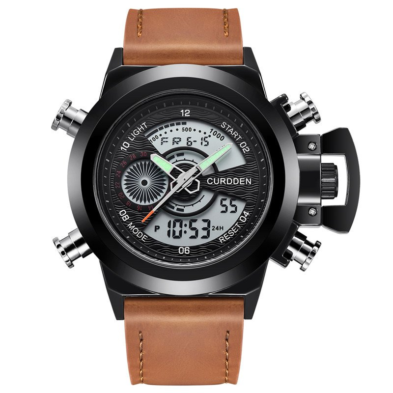 Chronograph Watch with Dual Time Function