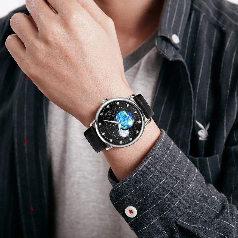 Mechaniczny Zegarek z Efektem Moonlight Glow