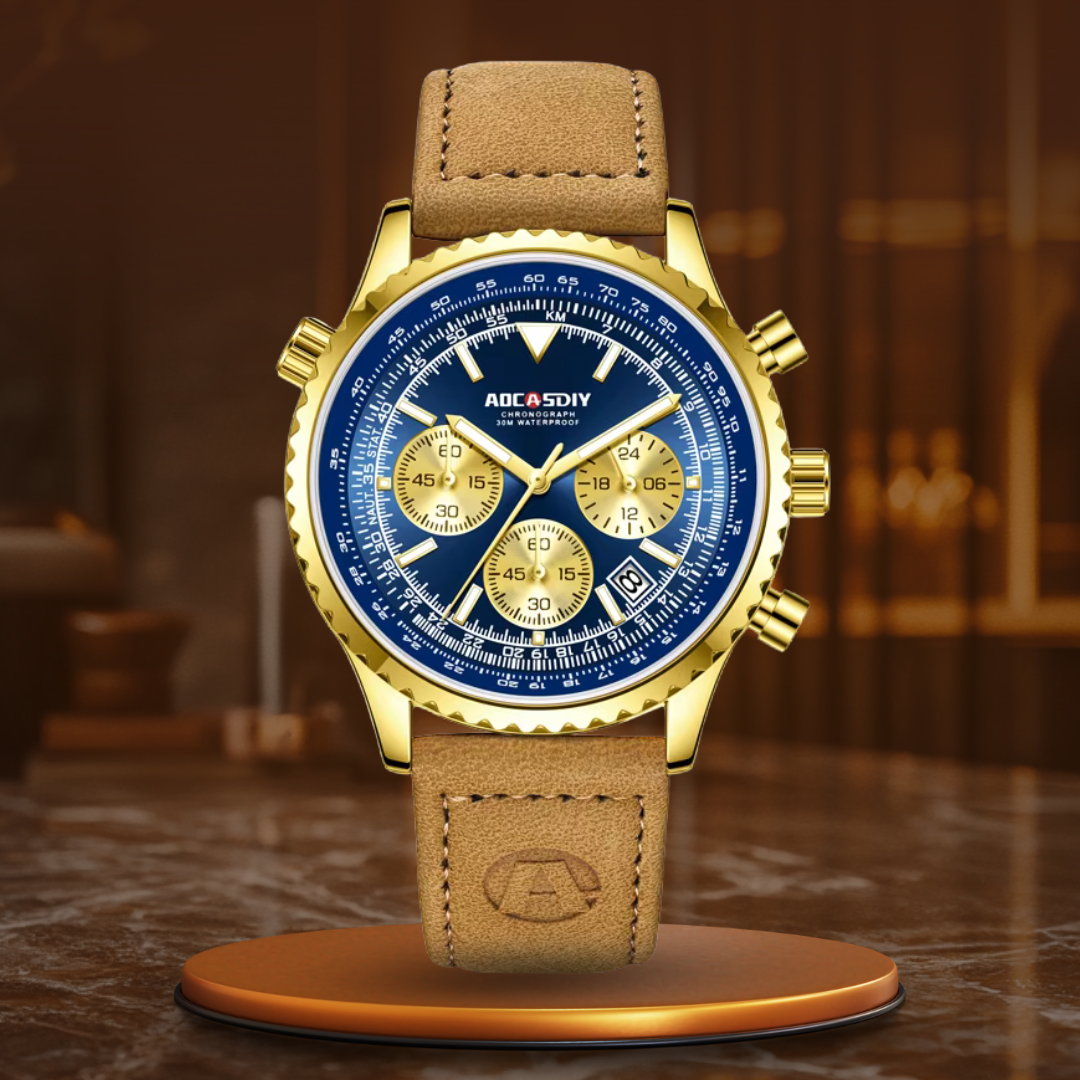 Elegancki Chronograf Luksusowy Zegarek