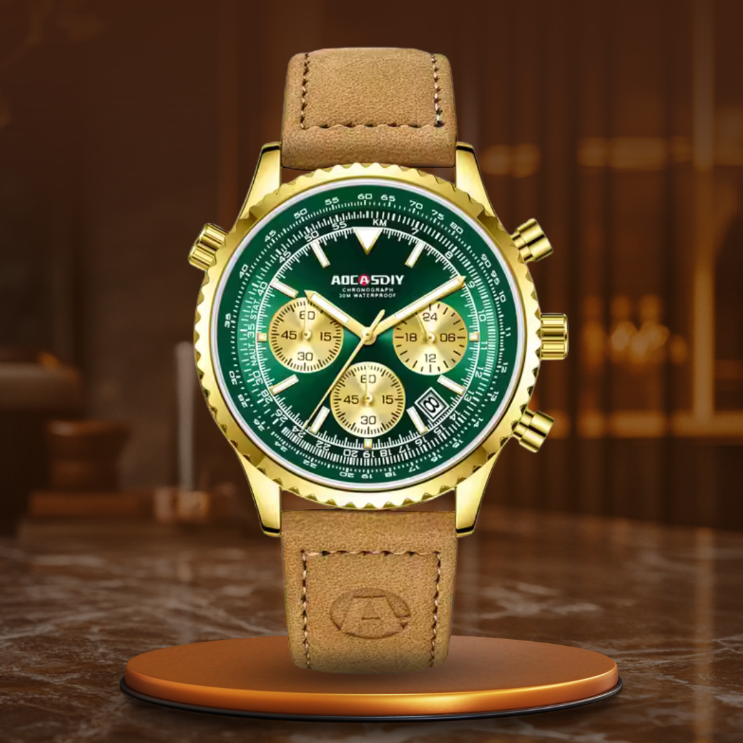 Elegancki Chronograf Luksusowy Zegarek