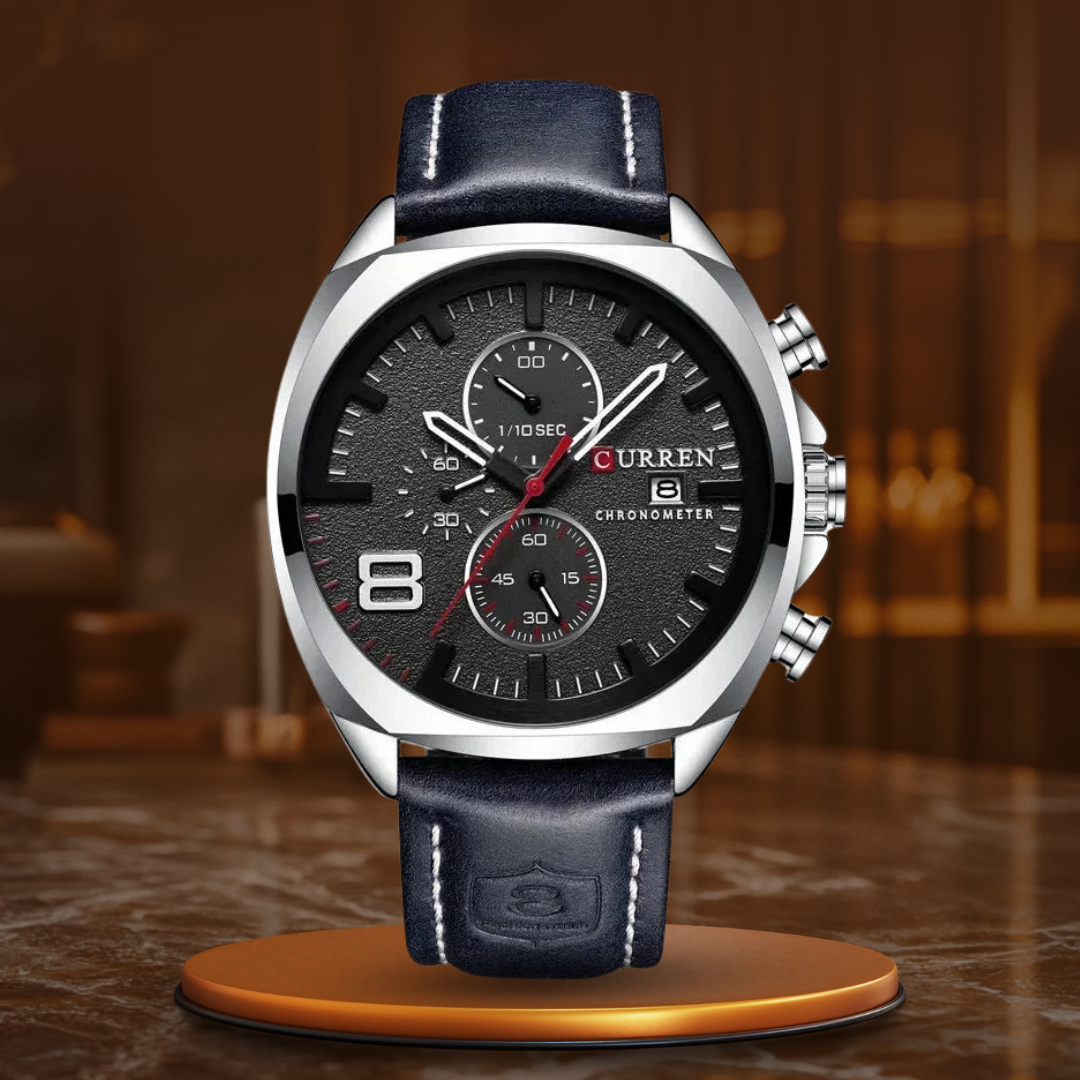 Klasyczny Sportowy Zegarek Militarny z Chronografem