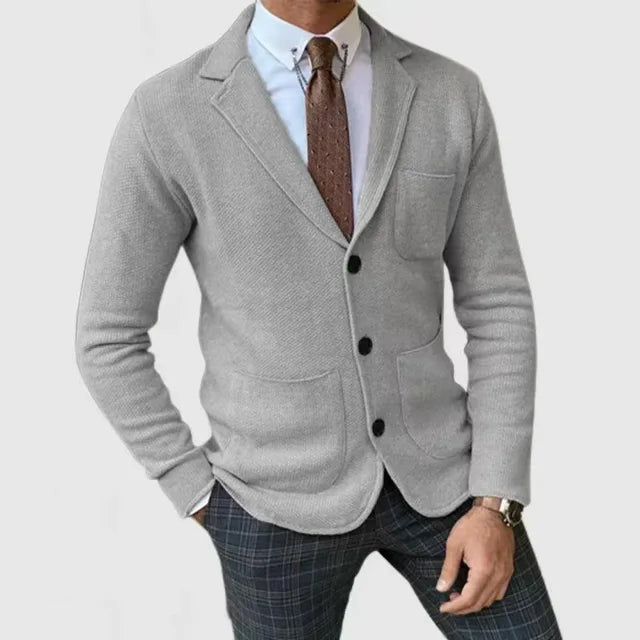 Elegancki Męski Blazer Z Guzikami | Stylowa Marynarka Na Co Dzień