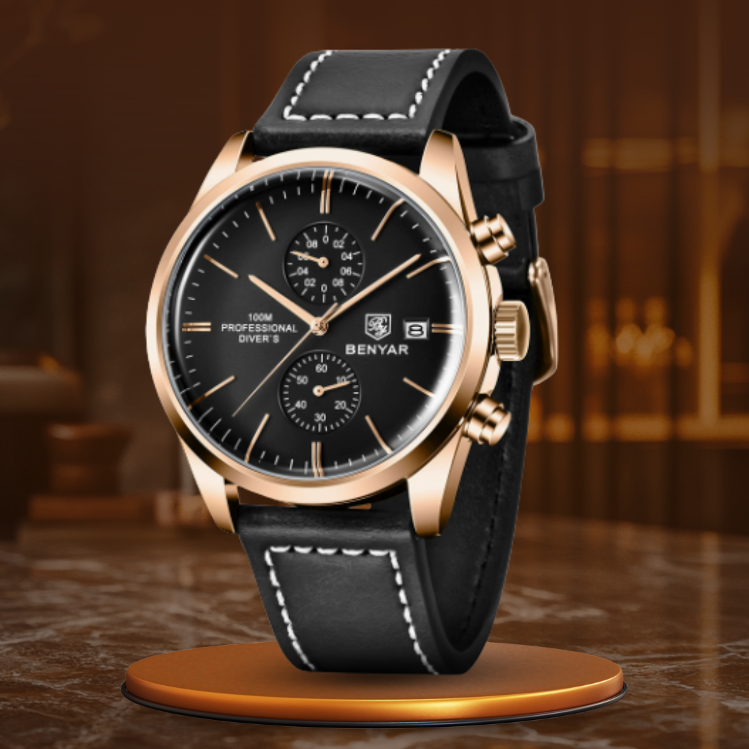 Elegancki Sportowy Zegarek Kwarcowy