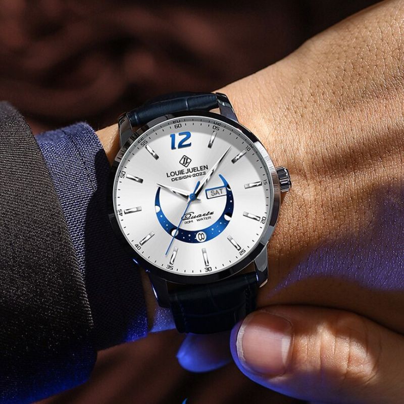 Elegancki Zegarek Księżycowy z Luminous
