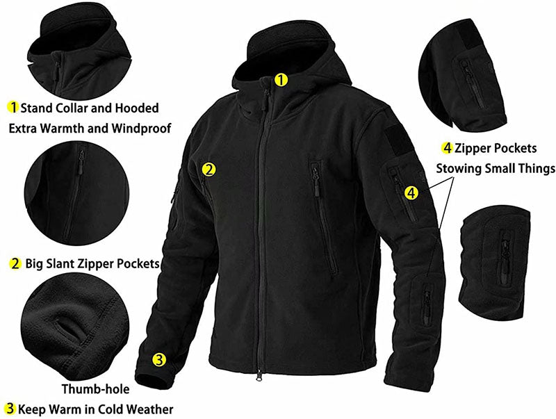 Wiatroszczelna Męska Kurtka Outdoorowa | Ciepła Sportowa Bluza
