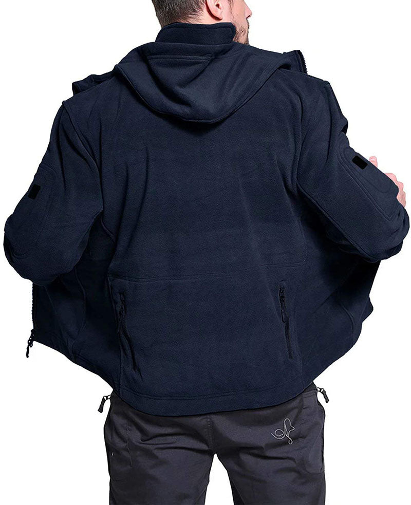 Wiatroszczelna Męska Kurtka Outdoorowa | Ciepła Sportowa Bluza
