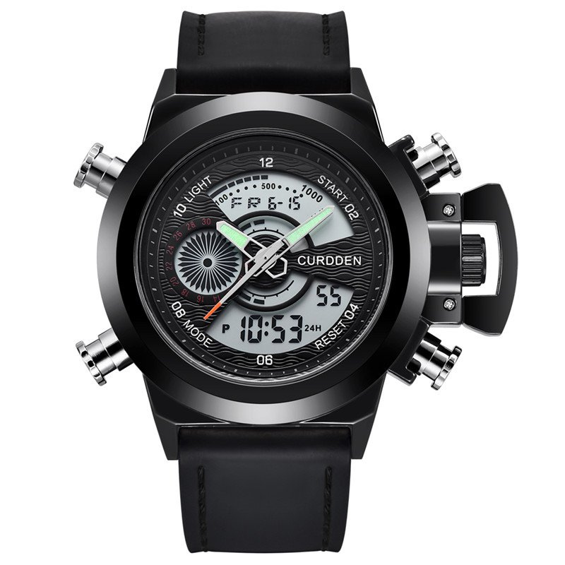 Chronograph Watch with Dual Time Function