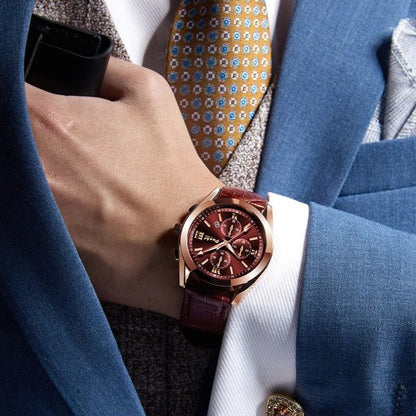 Męski Kwarcowy Zegarek Biznesowy