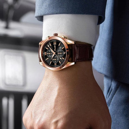 Męski Kwarcowy Zegarek Biznesowy