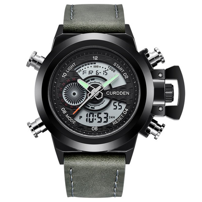 Chronograph Watch with Dual Time Function