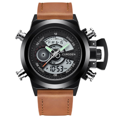 Chronograph Watch with Dual Time Function
