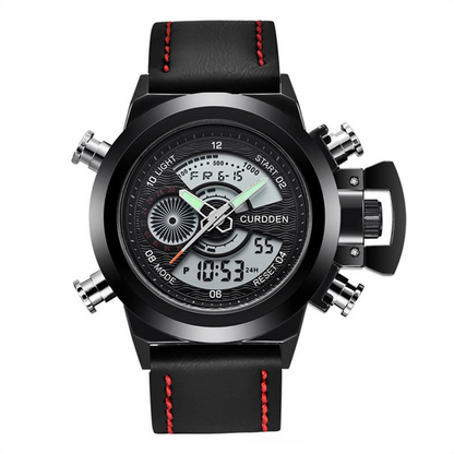 Chronograph Watch with Dual Time Function