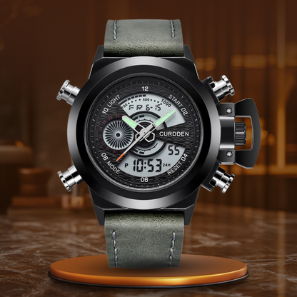 Chronograph Watch with Dual Time Function