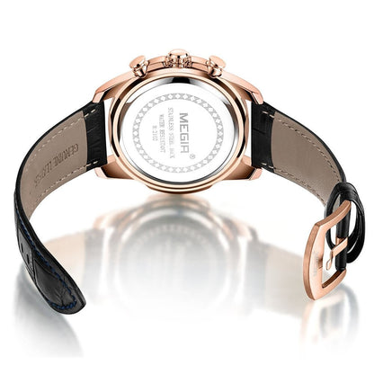 Elegancki Militarny Chronograf Sportowy Zegarek