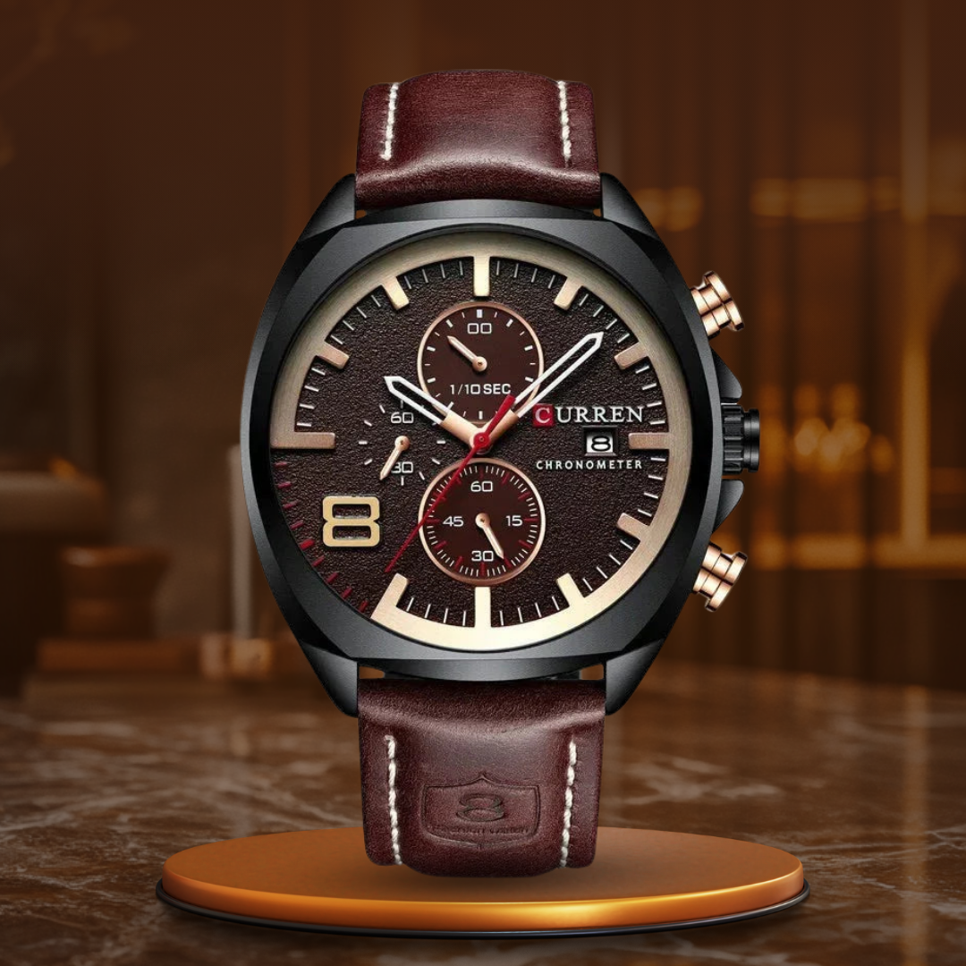 Klasyczny Sportowy Zegarek Militarny z Chronografem