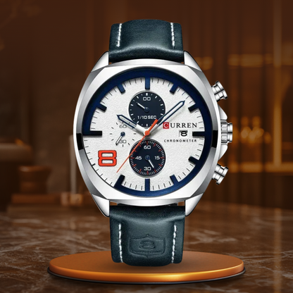 Klasyczny Sportowy Zegarek Militarny z Chronografem