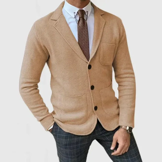 Elegancki Męski Blazer Z Guzikami | Stylowa Marynarka Na Co Dzień