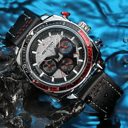 Elegancki Sportowy Zegarek Kwarcowy z Chronografem