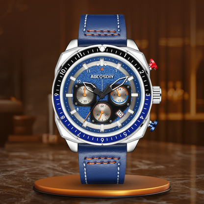 Elegancki Sportowy Zegarek Kwarcowy z Chronografem