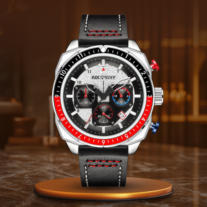 Elegancki Sportowy Zegarek Kwarcowy z Chronografem