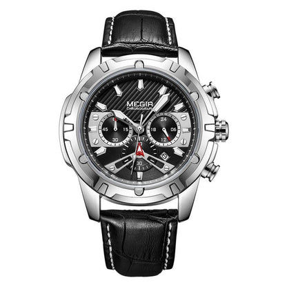 Elegancki Militarny Chronograf Sportowy Zegarek