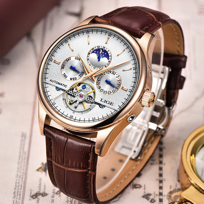 Automatyczny Zegarek Mechaniczny z Tourbillonem