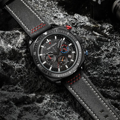 Elegancki Sportowy Zegarek Kwarcowy z Chronografem