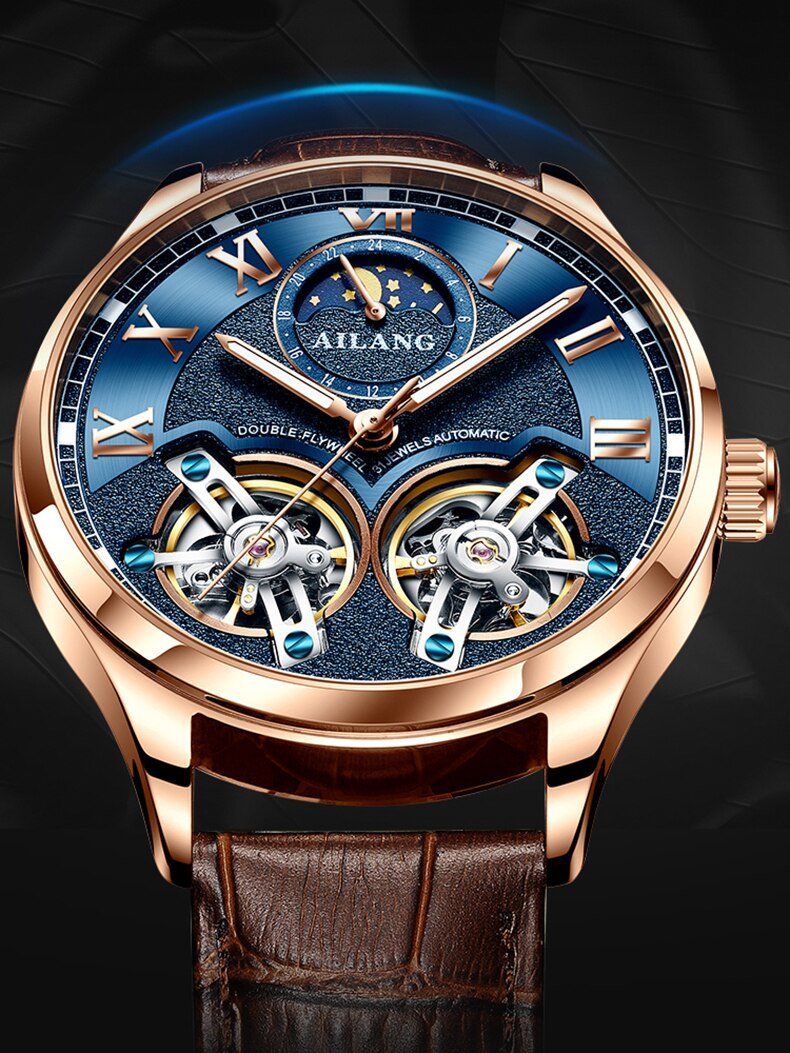 Mechaniczny zegarek w stylu tourbillon