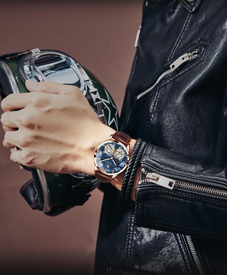 Mechaniczny zegarek w stylu tourbillon