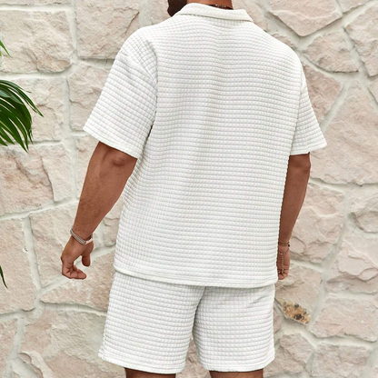 Letni Męski Zestaw Polo I Szorty | Stylowy Komplet Na Ciepłe Dni