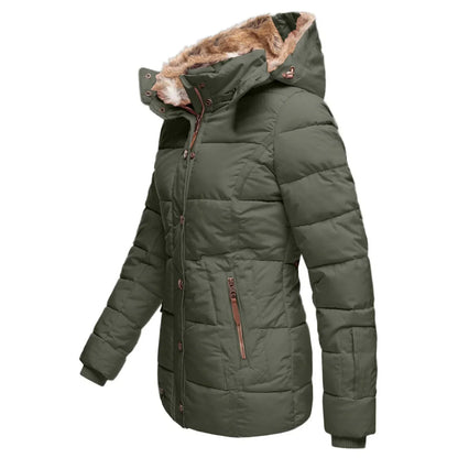Damska Zimowa Parka | Kurtka Z Kapturem